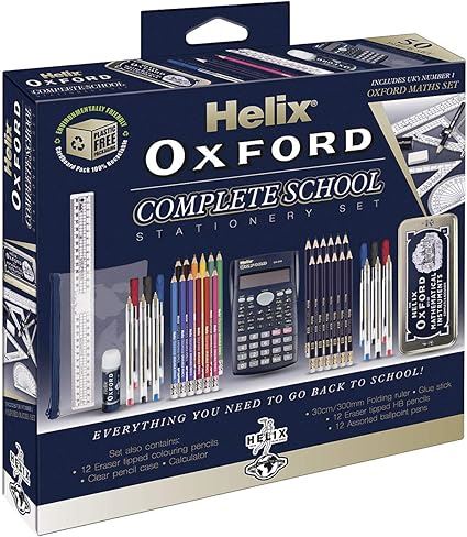 Oxford Complete School Stationary Set