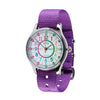 EasyRead Watch Waterproof Past & To - Purple Strap (Rainbow Face)