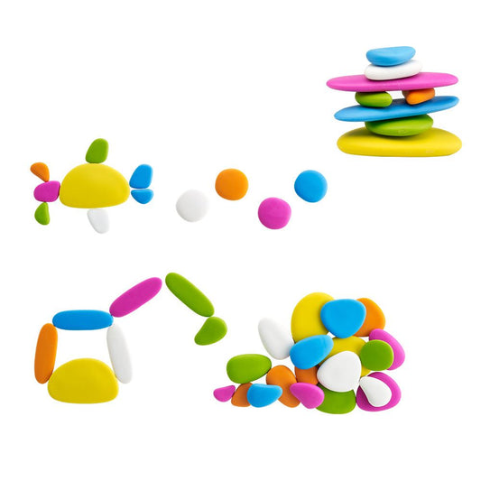 Fluro Rainbow Pebbles Activity Set