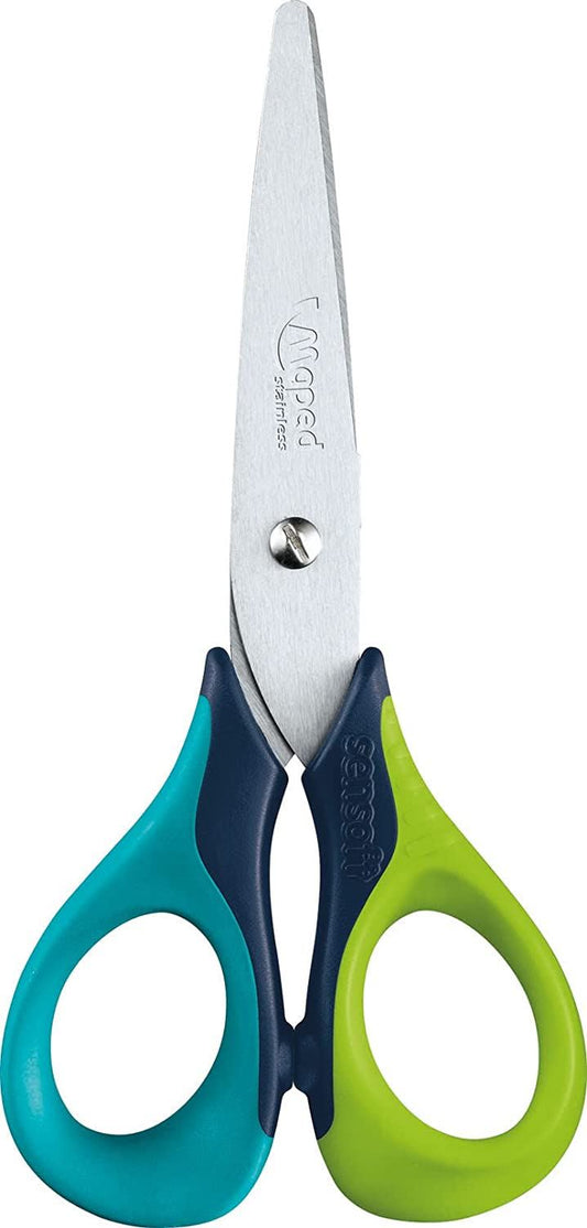 Maped Sensoft 3D Scissors 13cm - Blue/Green - Left Handed