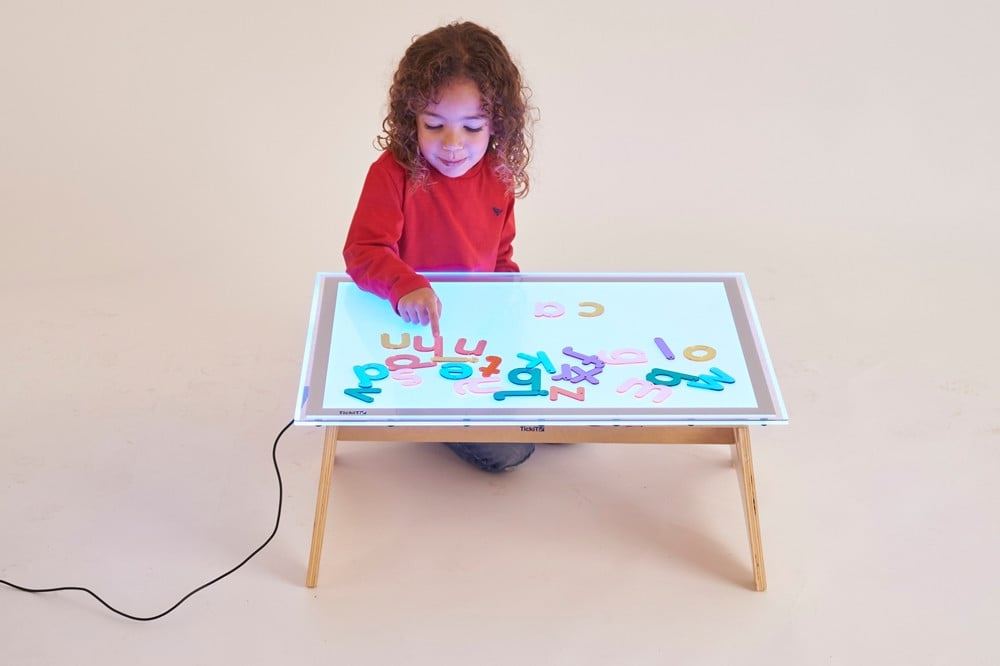 Colour changing a2 light panel & table