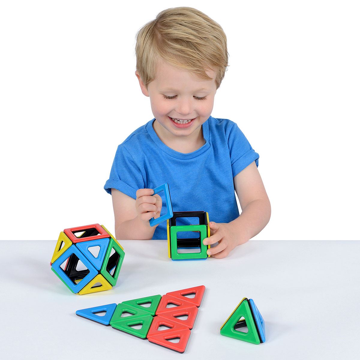 Magnetic Polydron Set: Engage Young Minds with Hands-On Geometry Exploration