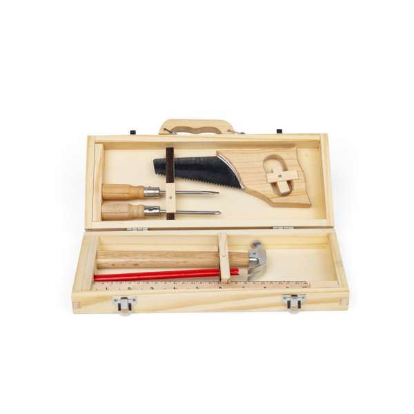 Children’s Wooden DIY Tool Box Set - BigJigs