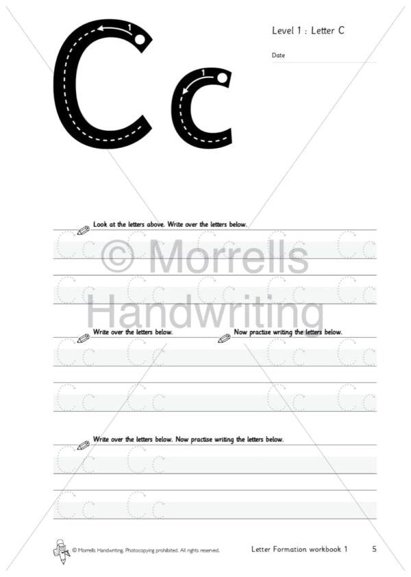 Morrells Letter Formation 1 Alphabet