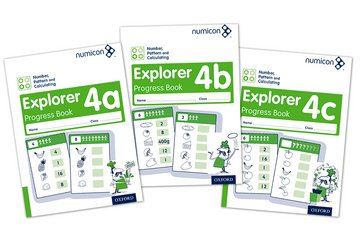 Numicon: Number, Pattern and Calculating 4 Explorer Progress Books ABC (Mixed pack)