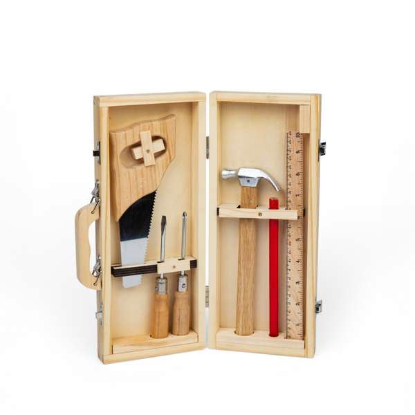 Children’s Wooden DIY Tool Box Set - BigJigs