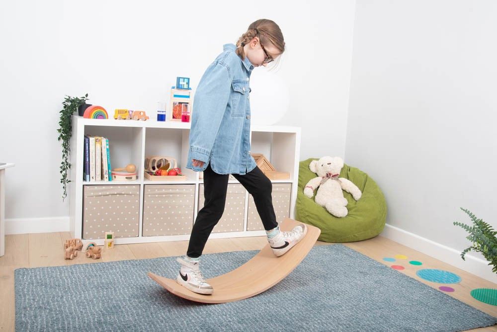 Wooden balance board