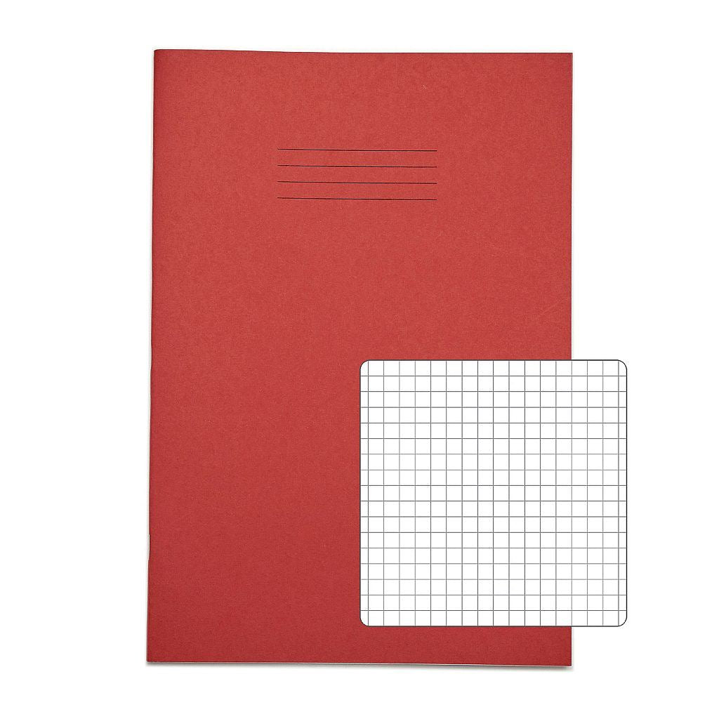 RHINO A4 Exercise Book - 5mm Squared | 80pg/10pk