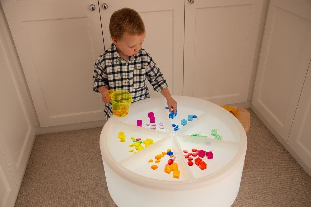 Sensory mood discovery table & discovery trays