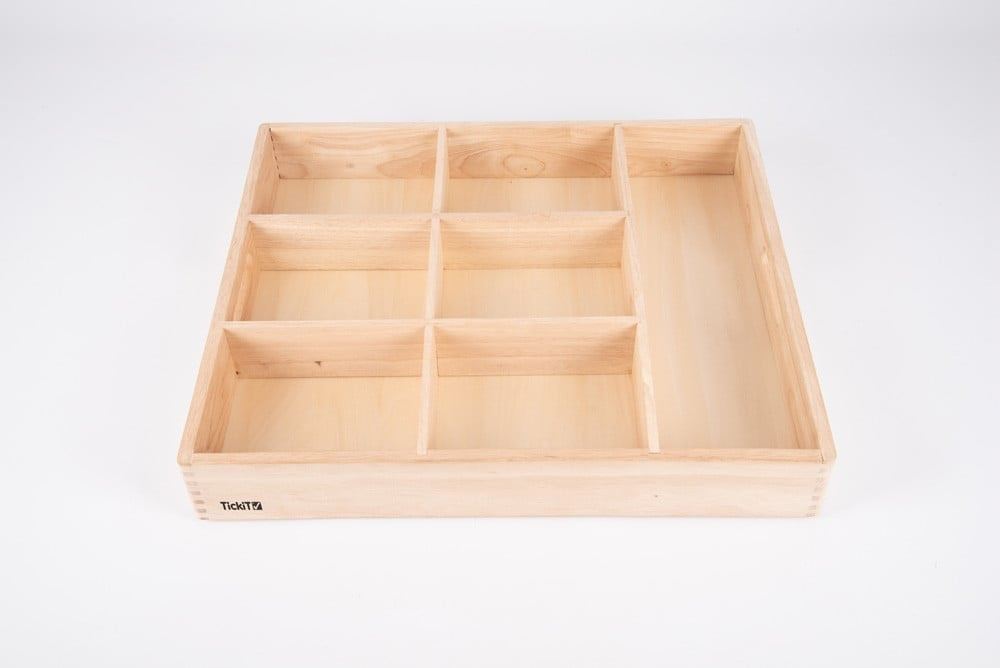 Wooden sorting tray - 7 way