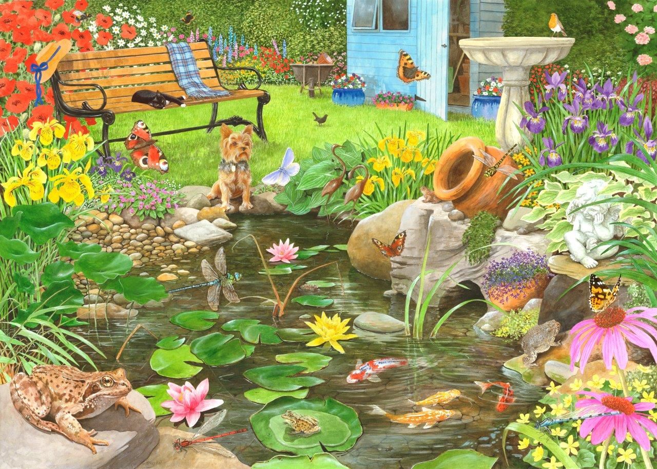 Lily Pond 1000 Piece Puzzle