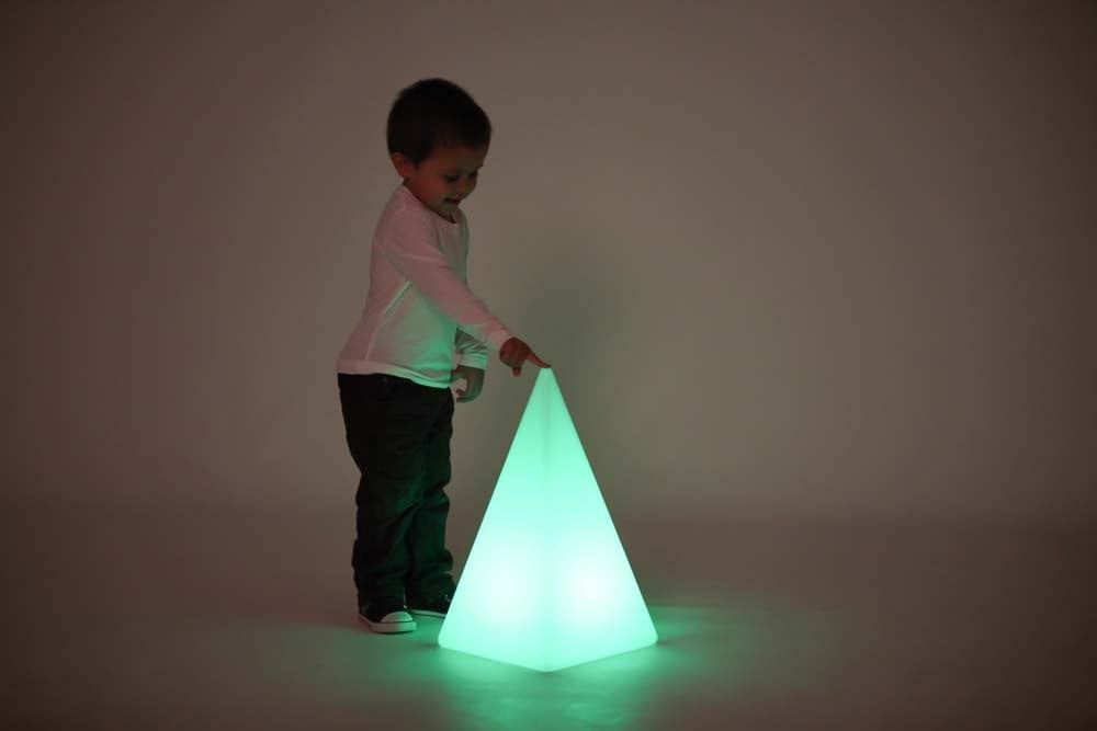 Sensory mood light pyramid