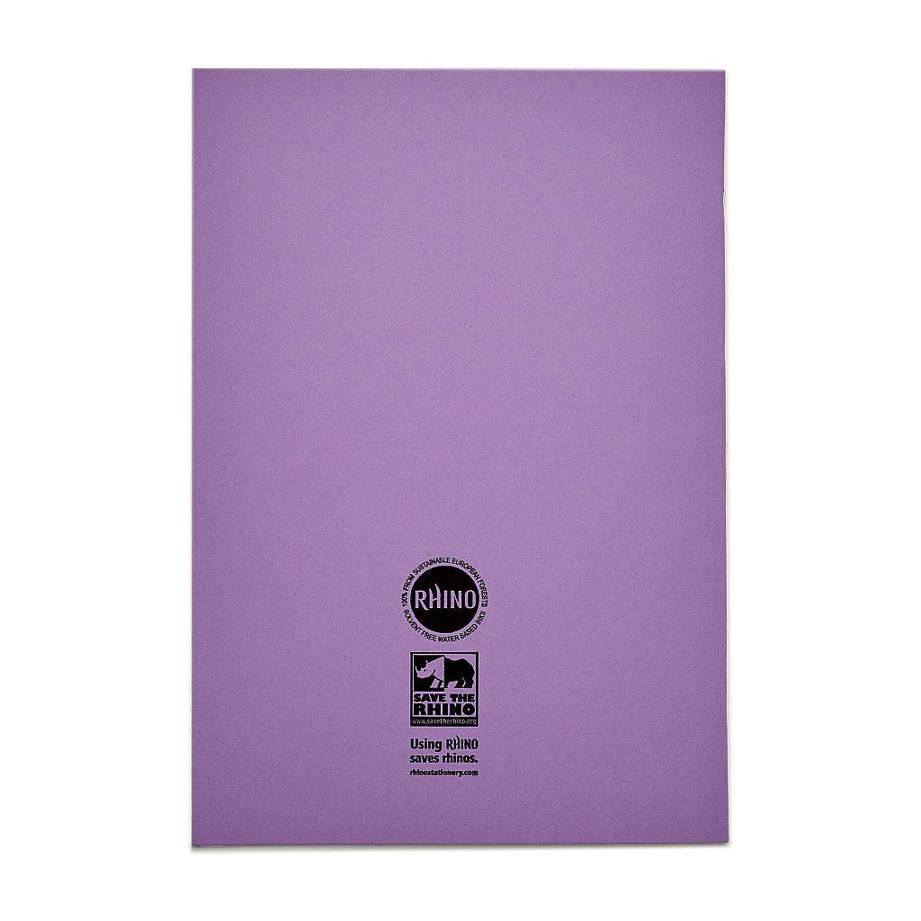 RHINO A4 Exercise Book - 8mm Lined + Margin | 80pg/10pk