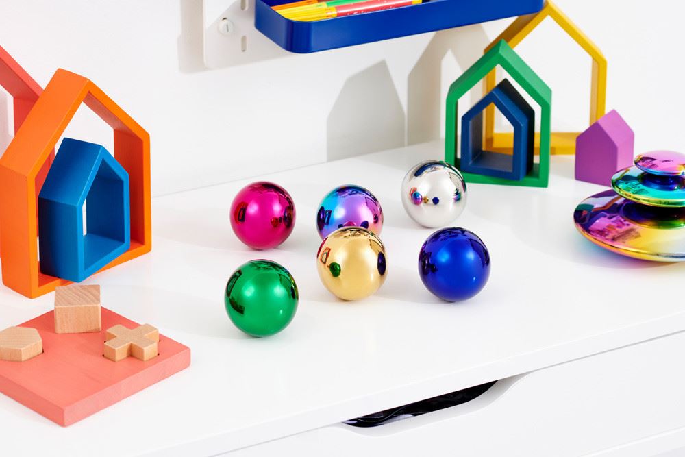 Sensory Reflective Colour Mystery Balls - Pk6