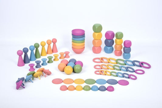 Rainbow wooden super set