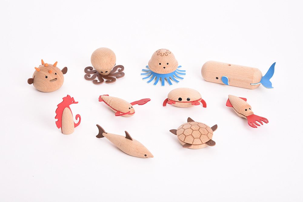 Wooden Sea Creatures