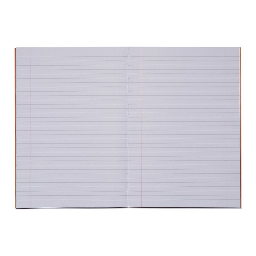 RHINO A4 Exercise Book - 8mm Lined + Margin | 80pg/10pk