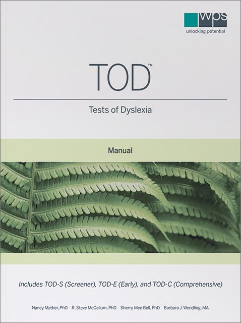 TOD - Tests of Dyslexia - Print Manual