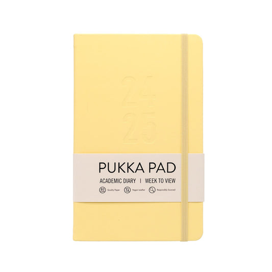 Pukka Soft Cover Academic Diary Yellow