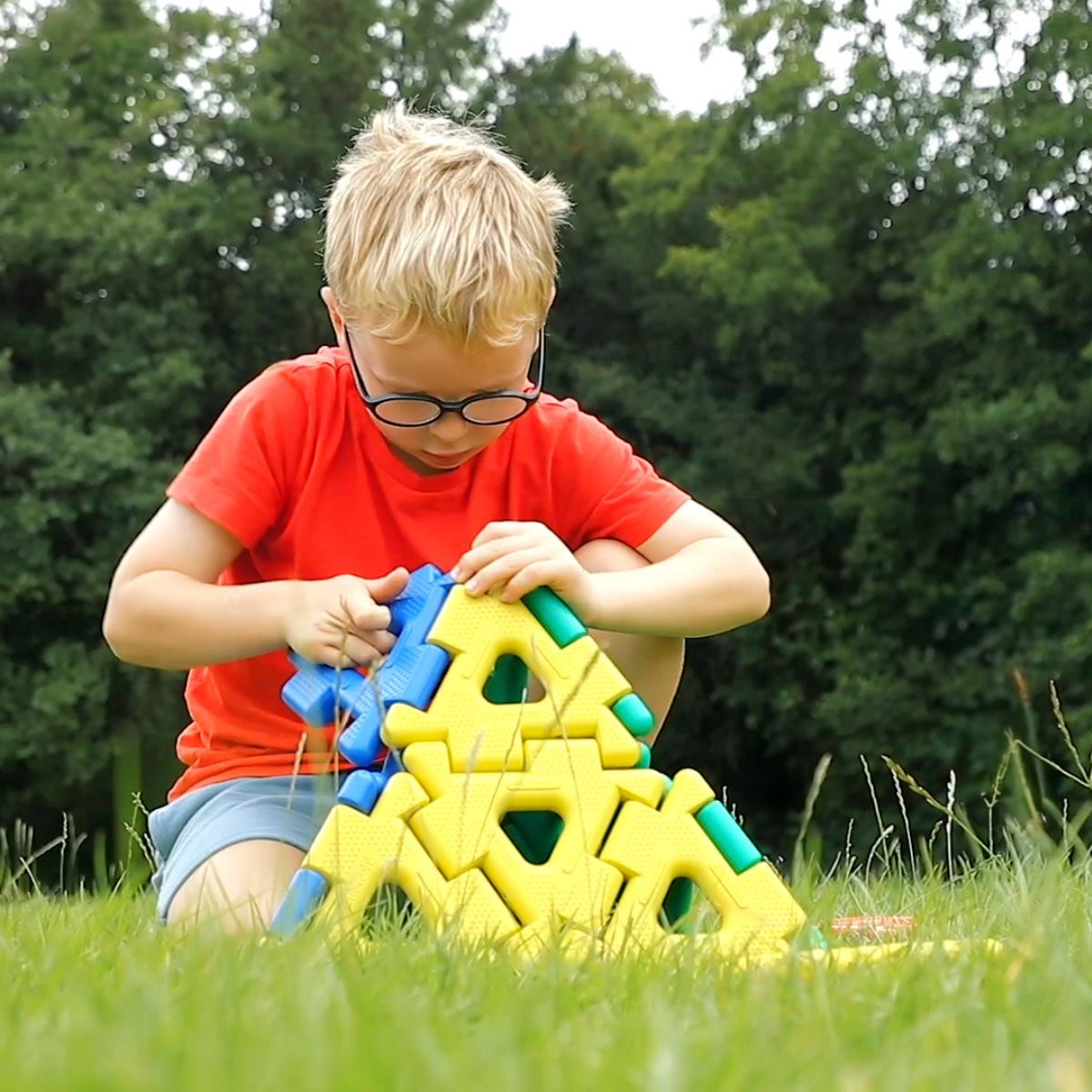 Giant Polydron Class Set – 80-Piece Large-Scale Construction Kit for Early Years Education