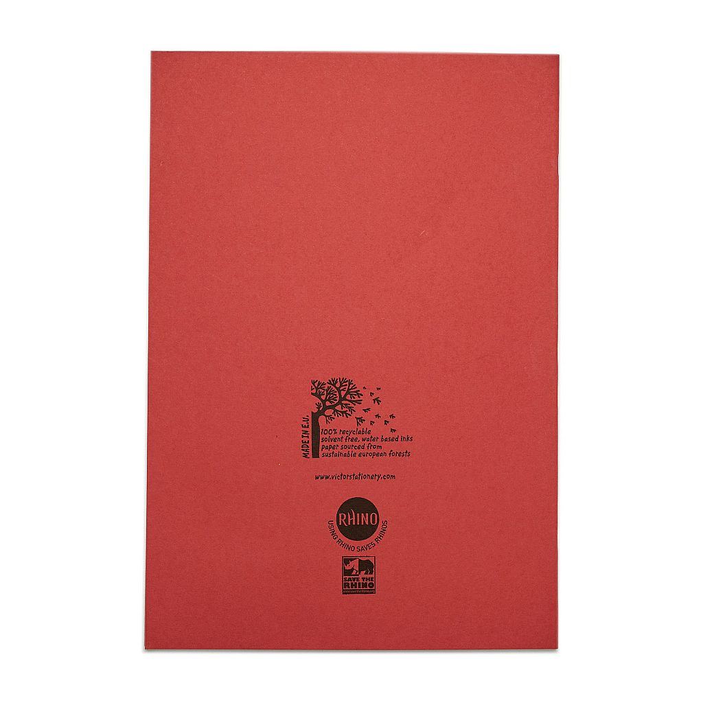 RHINO A4 Exercise Book - 5mm Squared | 80pg/10pk