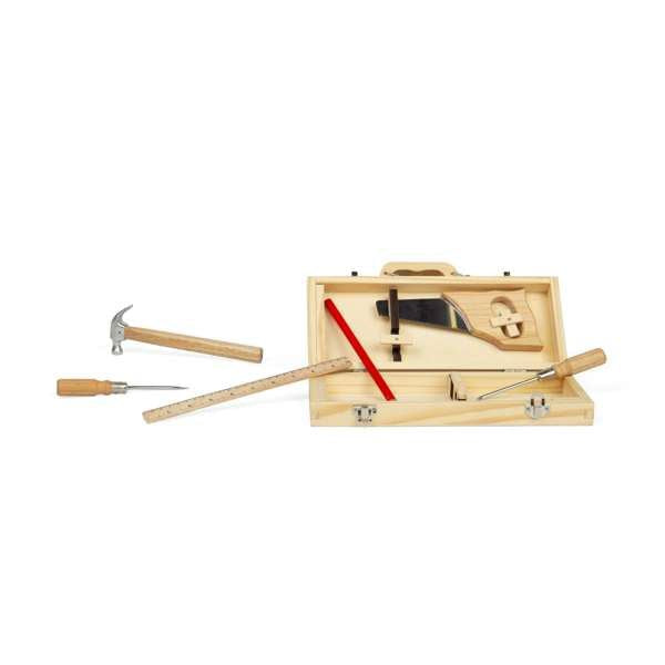 Children’s Wooden DIY Tool Box Set - BigJigs