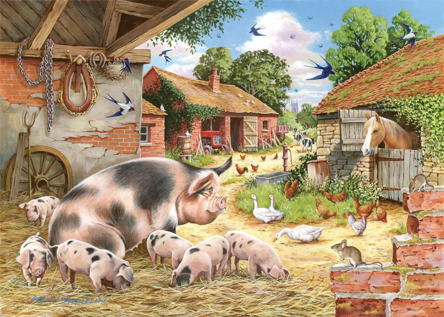 Poppy's Piglets BIG 500 Puzzle