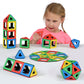 Magnetic Polydron Class Set – 96-Piece Educational Construction Kit for Ages 3+