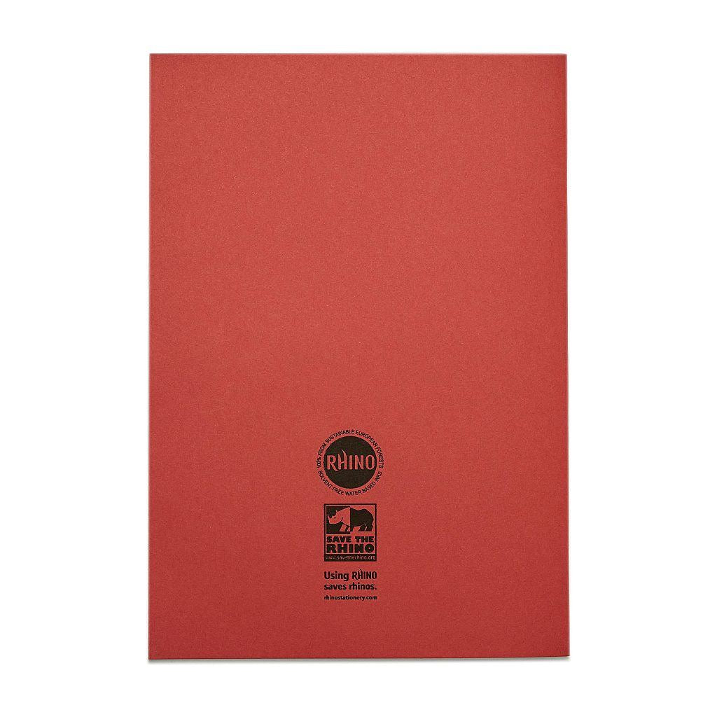 RHINO A4 Exercise Book - 8mm Lined + Margin | 80pg/10pk