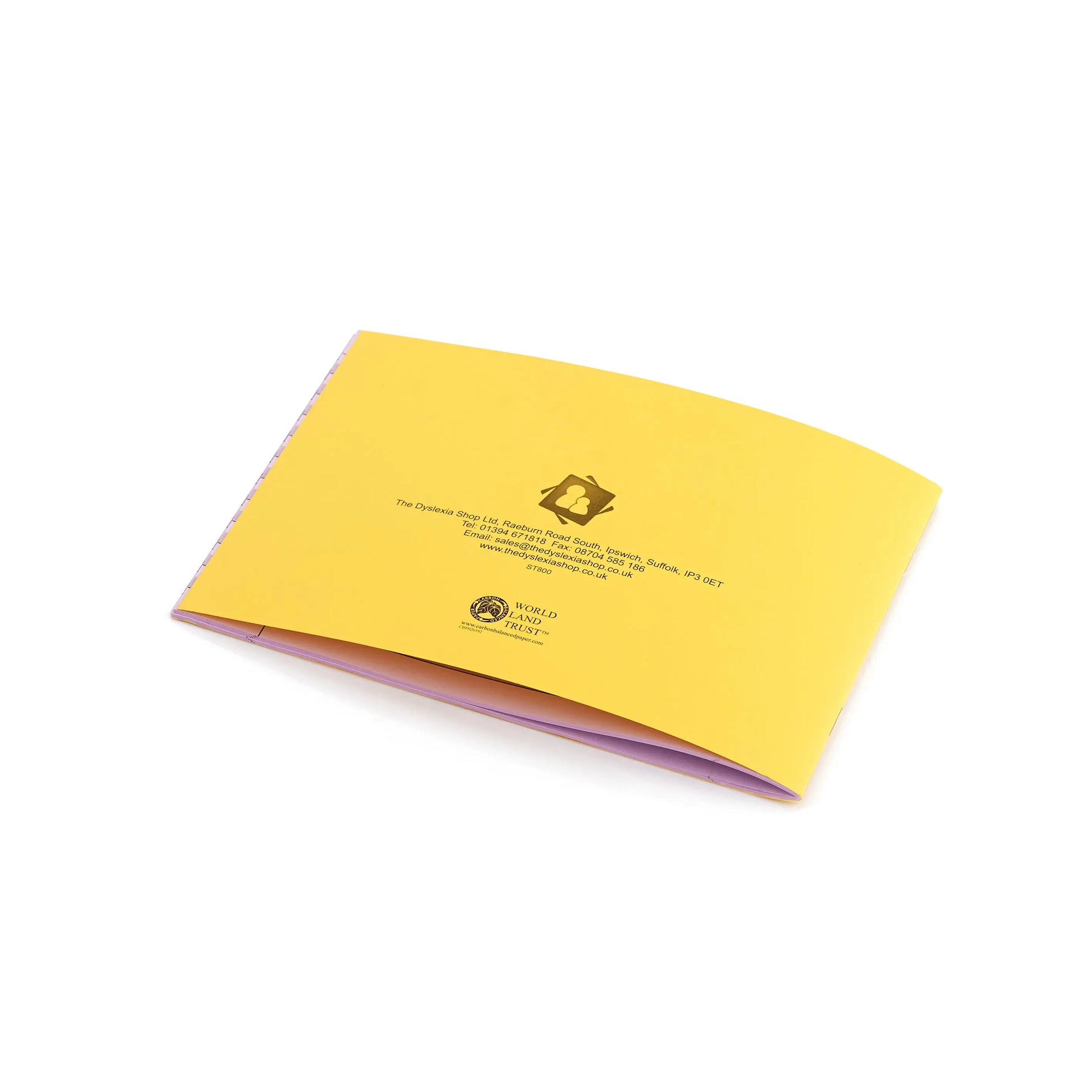 A5 Landscape - 10MM Handswritting Book - (Yellow Cover) | The Dyslexia Shop