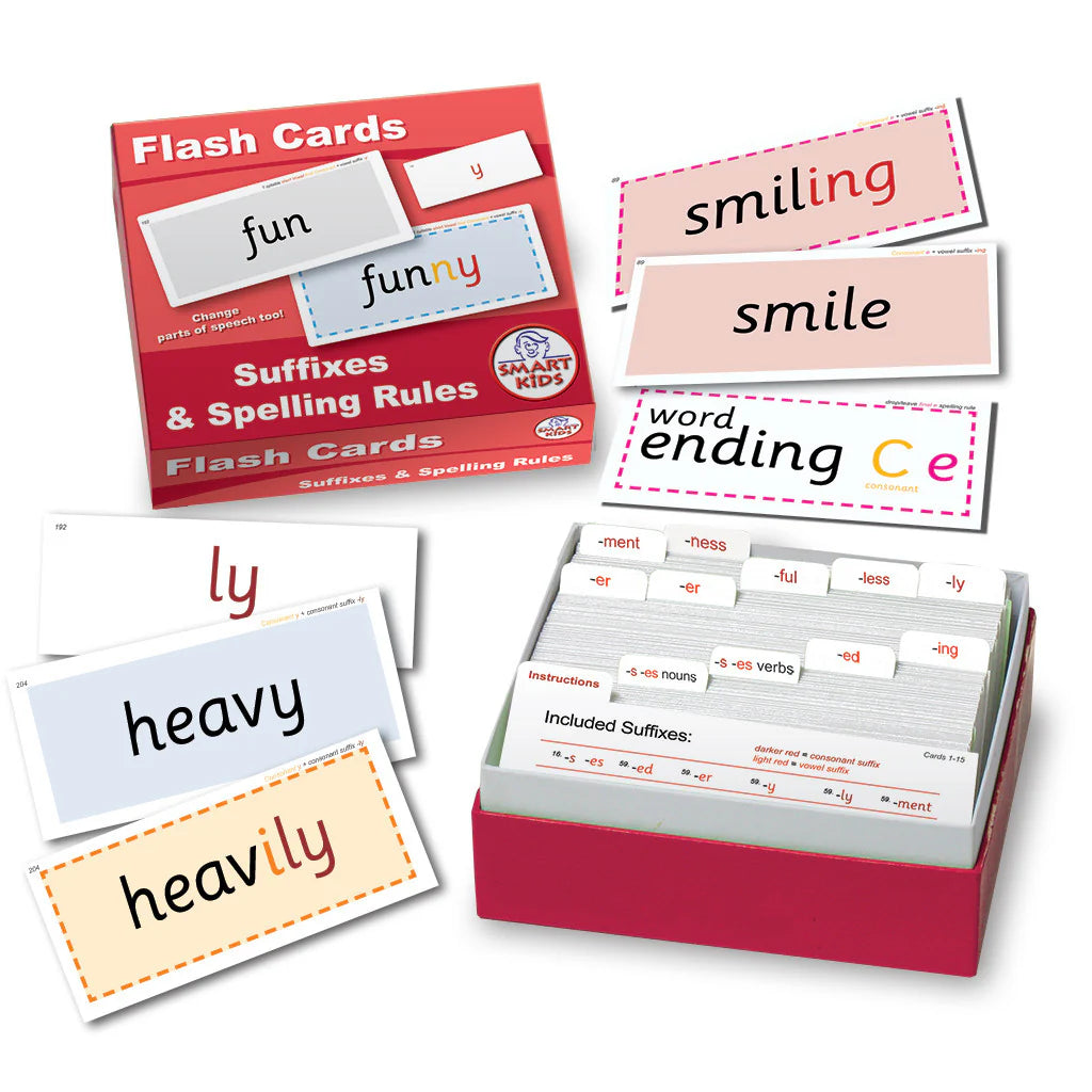 Flash Cards Suffixes & Spelling Rules