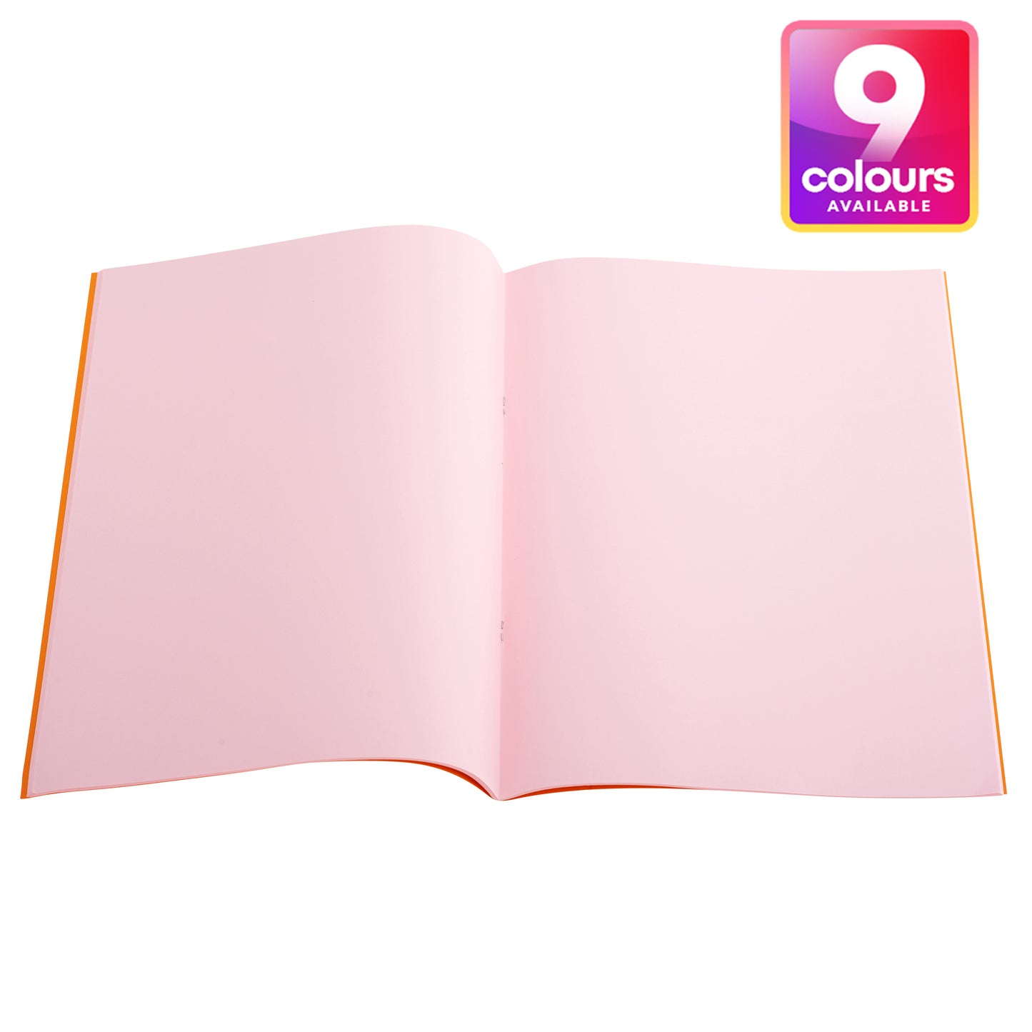 A4 - Plain Tinted Paper - Exercise Books (Orange Cover)