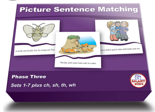 Picture Sentence Matching Phase Three (Sets 1-7 Plus Ch, Sh, Th, Wh)