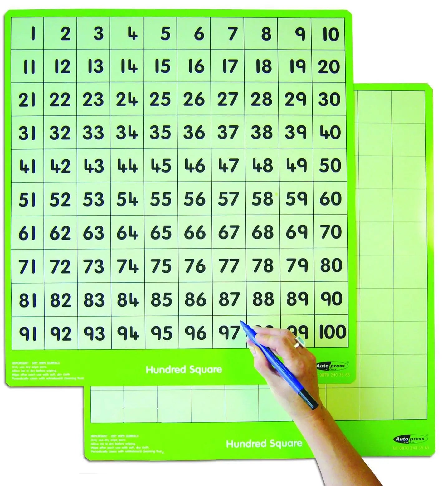 Teacher's Hundred Square: Interactive 1-100 Grid for Engaging Numeracy Lessons | The Dyslexia Shop