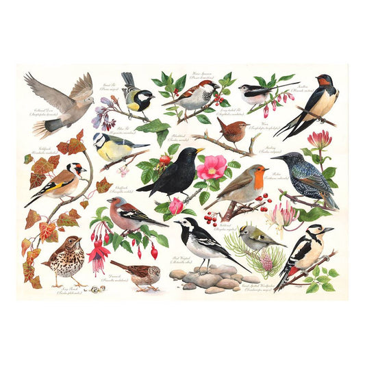 Birds In My Garden 1000 Piece Puzzle