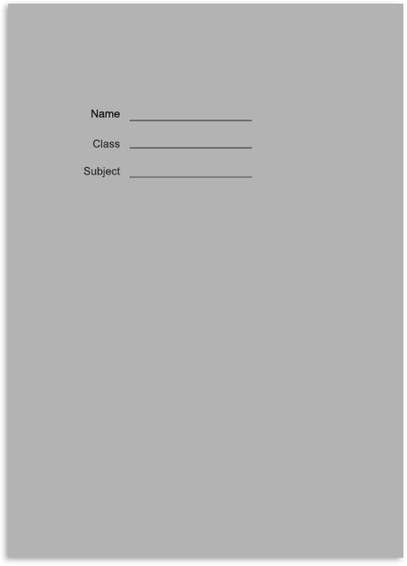 A4 White Paper Exercise Book 8mm Lined - 48 Pages with Margin