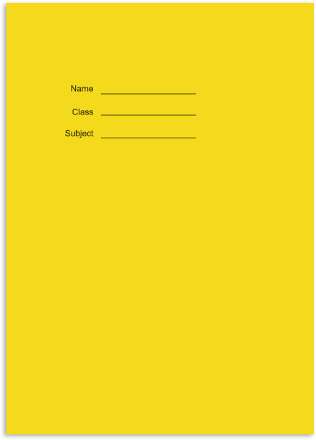 A4 White Paper Exercise Book 8mm Lined - 48 Pages with Margin