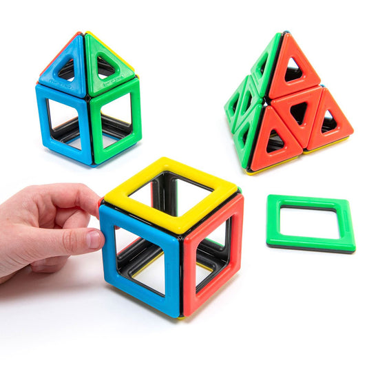 Magnetic Polydron Set: Engage Young Minds with Hands-On Geometry Exploration