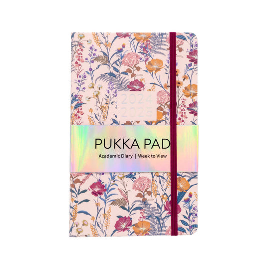 Pukka Bloom Soft Cover Academic Diary Pink