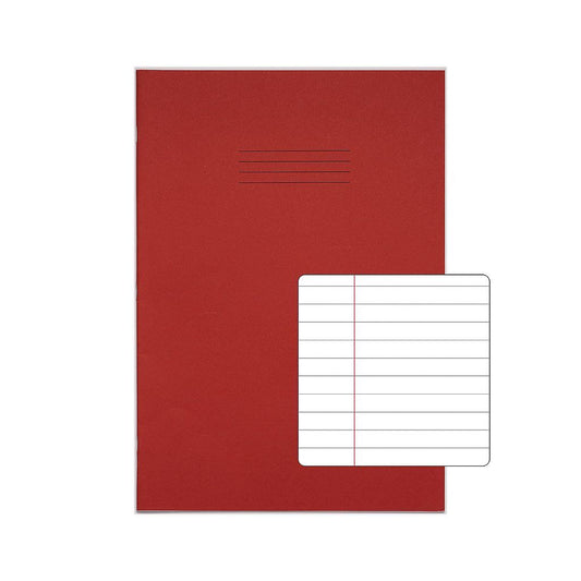 RHINO A4+ 13 x 9 Oversized Exercise Book - 8MM Lined W/ Margin |80pg/10pk