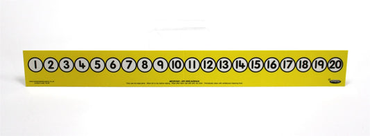 Child’s 1-20 Number Track (Folding/yellow)