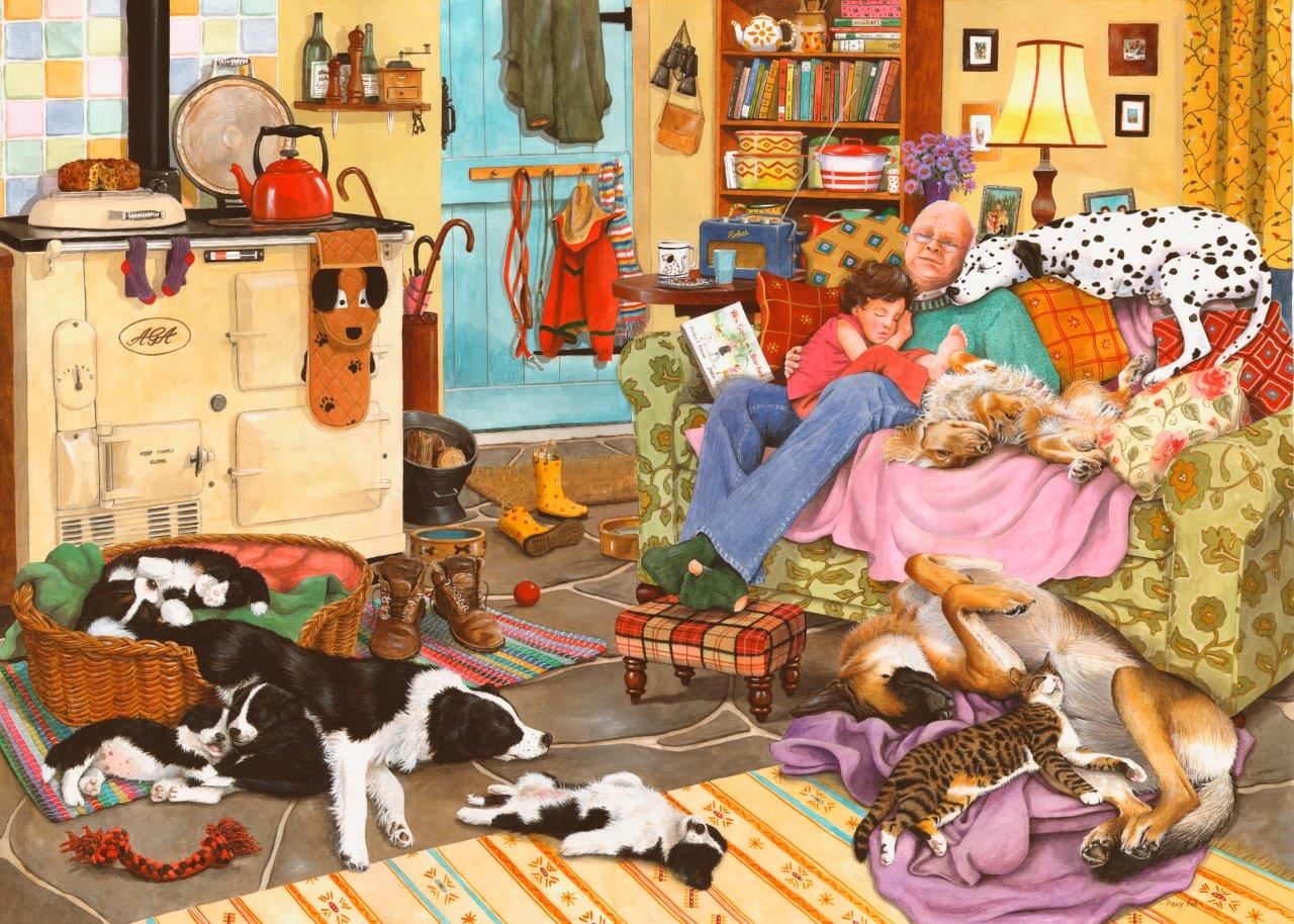 Dog Tired 1000 Piece Puzzle