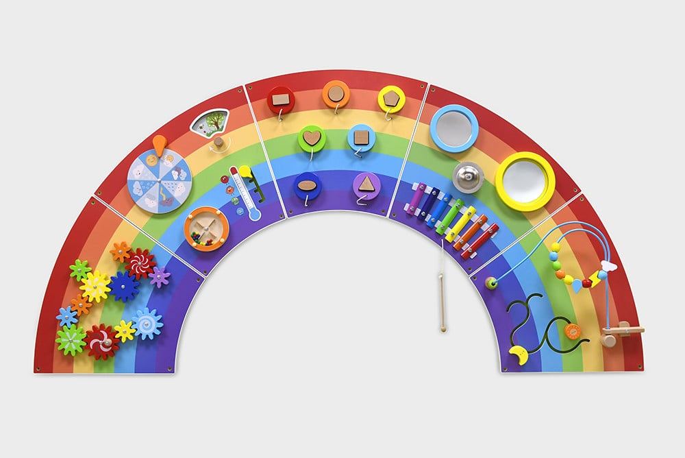 Rainbow activity wall toy