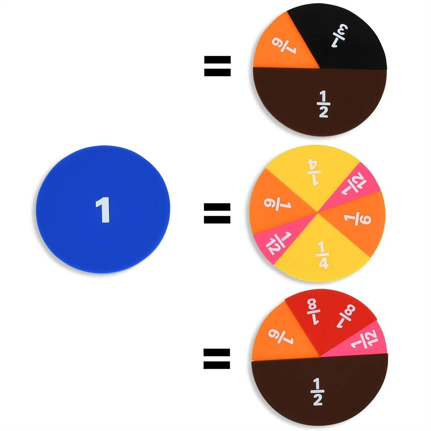 Printed Fraction Circles