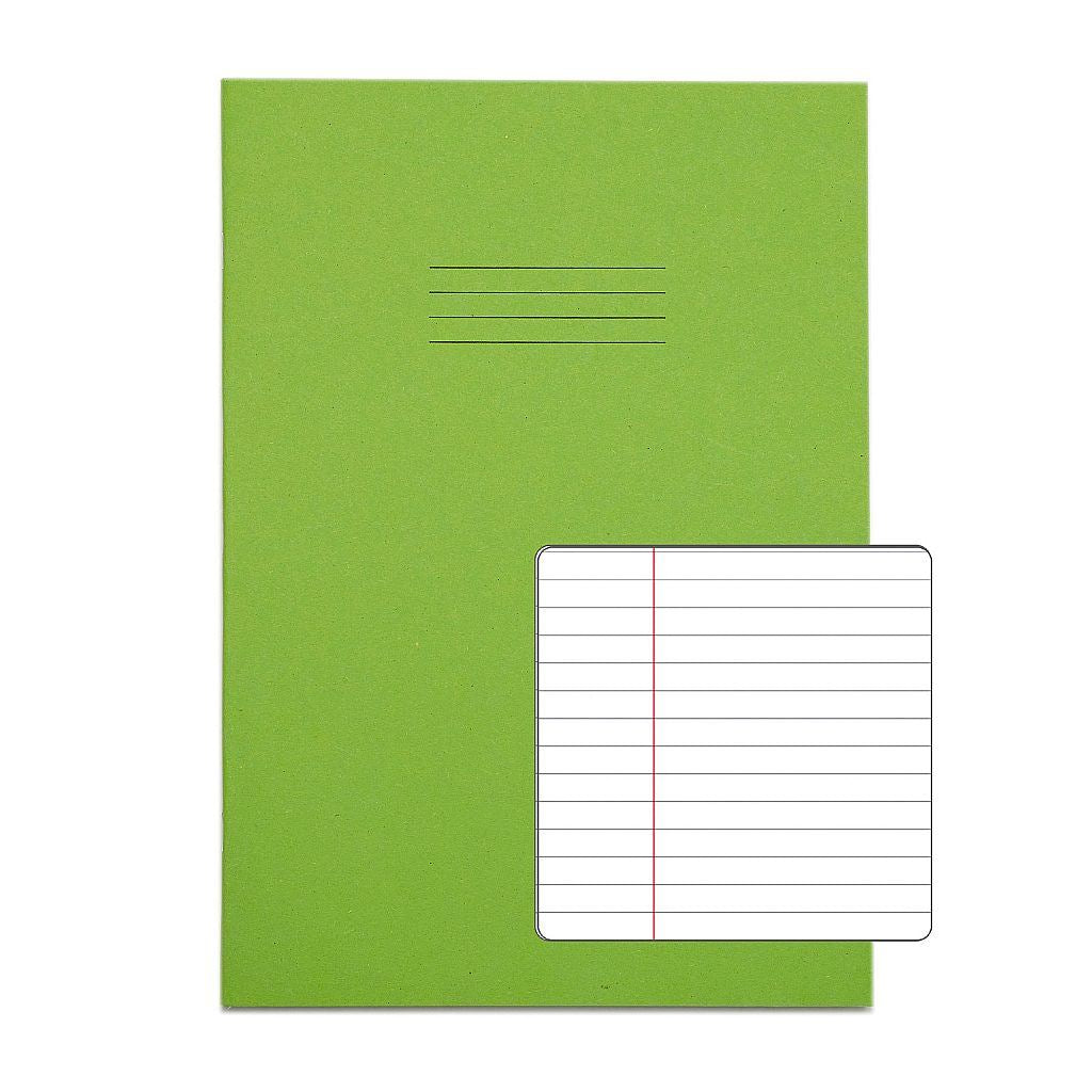 RHINO A4 Exercise Book - 6MM Lined Margin | 80pg/10pk