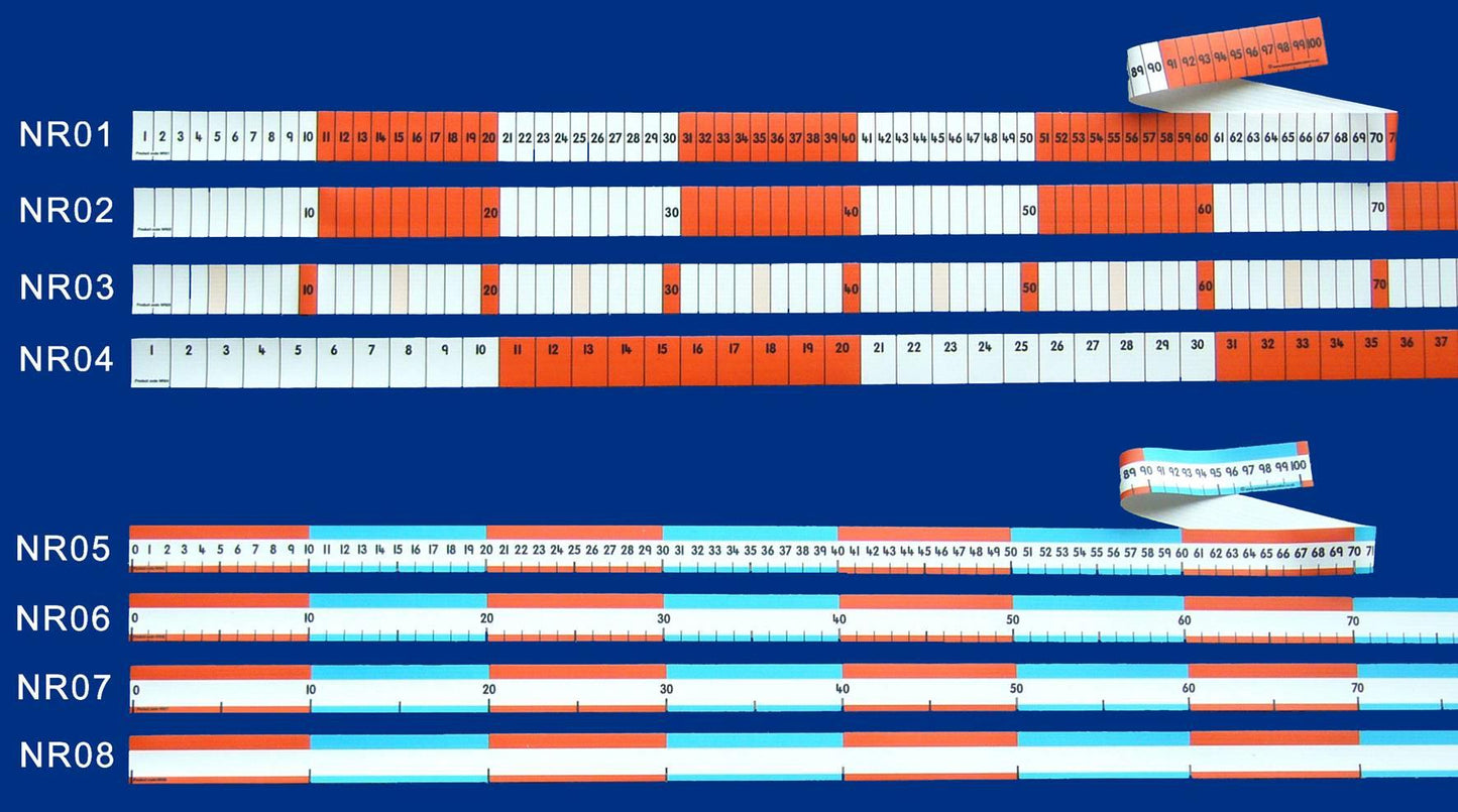 Number Roll 1 (1-100 Numbered Track)