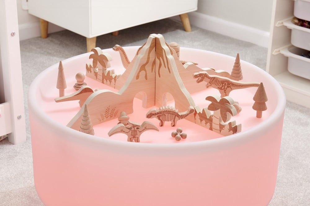 Sensory mood discovery table & discovery Jurassic dividers