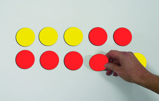 Magnetic Double-sided Counters – Red/yellow