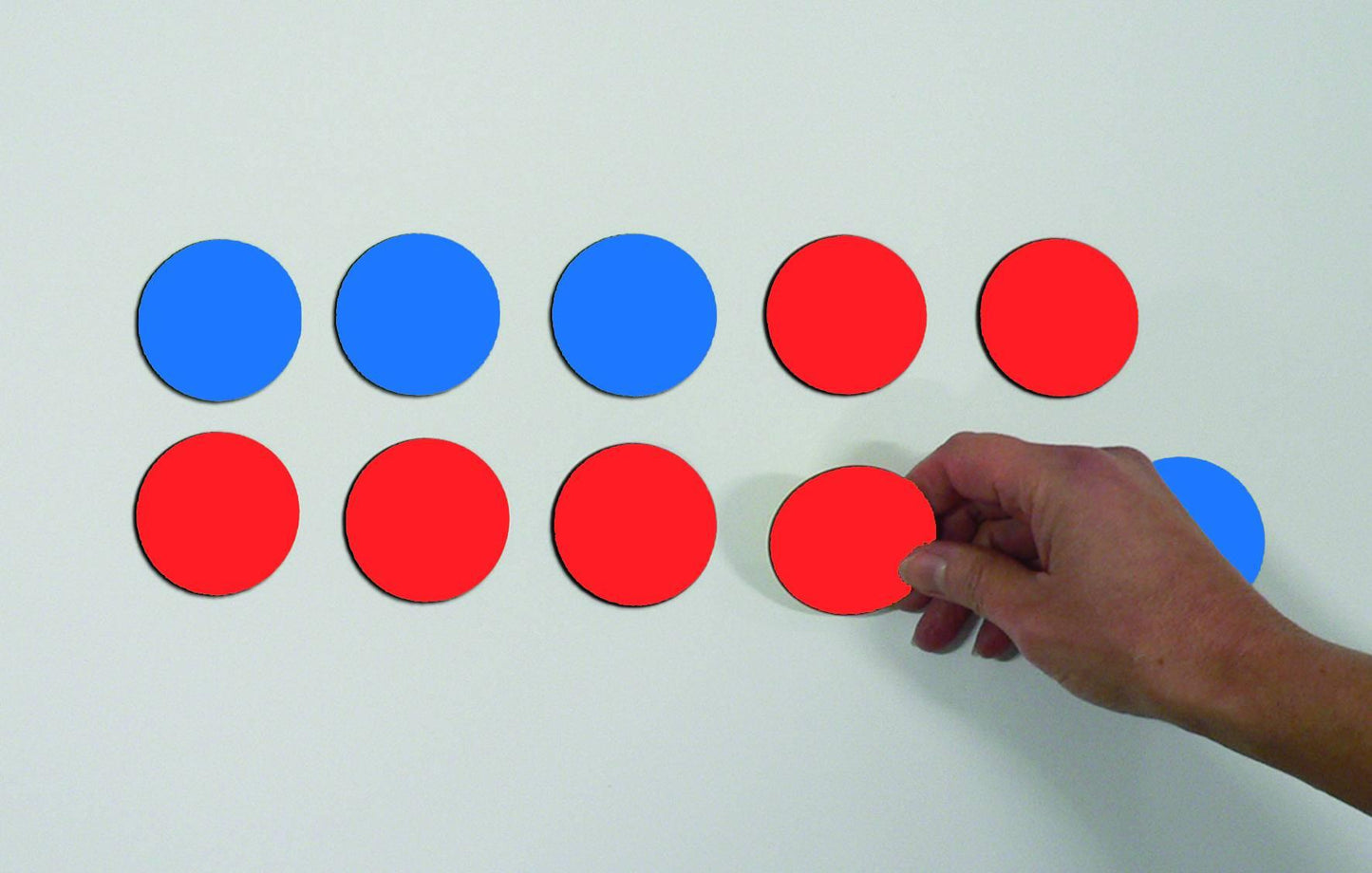 Magnetic Double-sided Counters – Red/blue