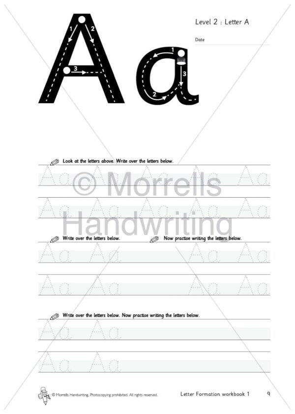 Morrells Letter Formation 1 Alphabet